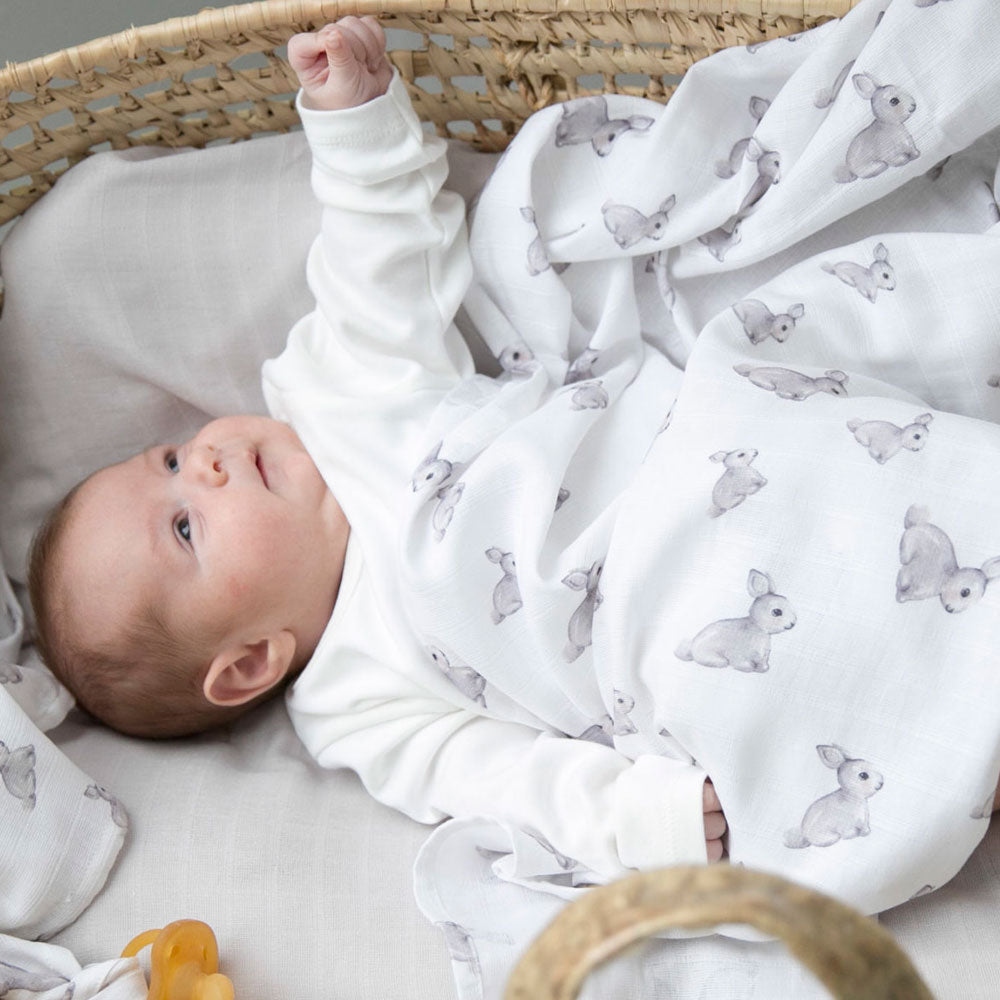 Muslin Swaddles | OEKO-TEX Certified | Deux Lapins UK | Iconique Lapin