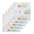Small Muslin Squares | Pack of 5 | 20x20 cm | Baby Burp Cloths | Deux Lapins UK | Petits Caneton