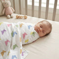 Muslin Swaddles | OEKO-TEX Certified | Deux Lapins UK | Rainbow Lapin