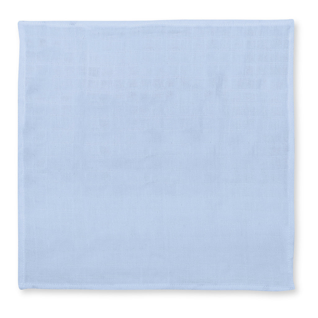 Muslin Burp Cloth | OEKO-TEX Cotton | 40x40 cm | Deux Lapins UK | Endless Blue