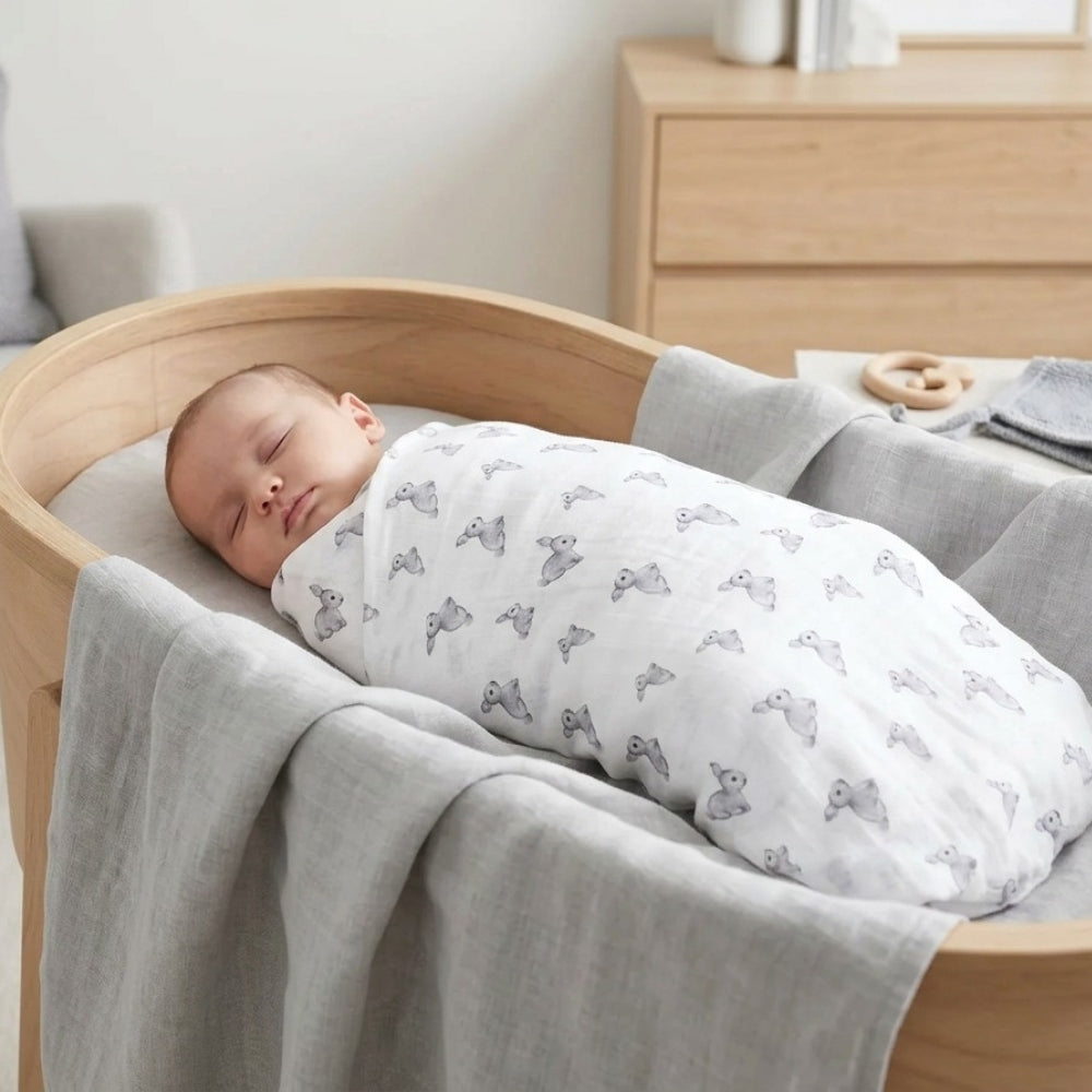 Muslin Swaddles | OEKO-TEX Certified | Deux Lapins UK | Iconique Lapin
