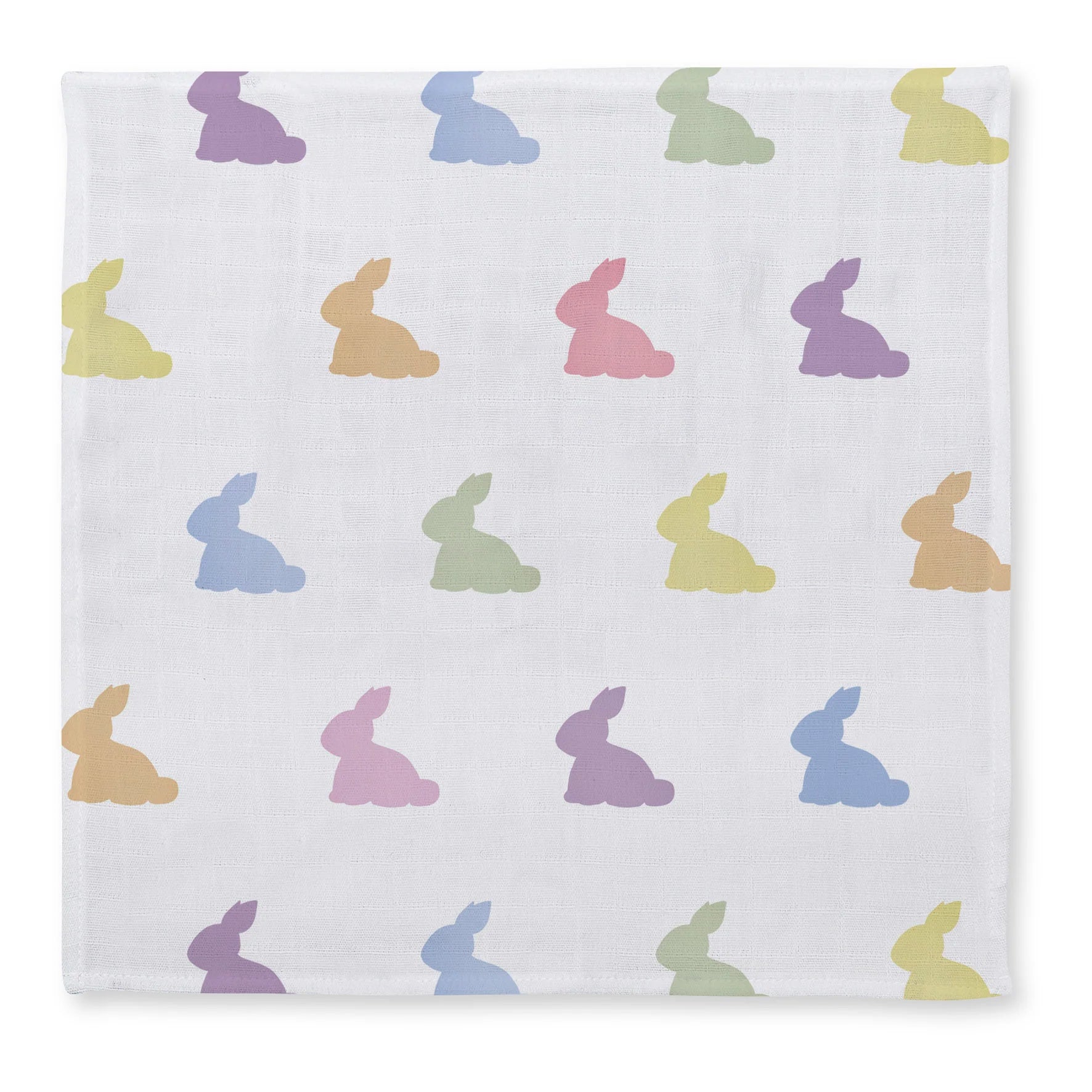 Muslin Burp Cloth | OEKO-TEX Cotton | 40x40 cm | Deux Lapins UK | Rainbow Lapin