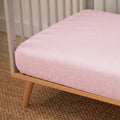Muslin Fitted Cot Sheet | Innocent Pink | 70x140 cm | Deux Lapins UK
