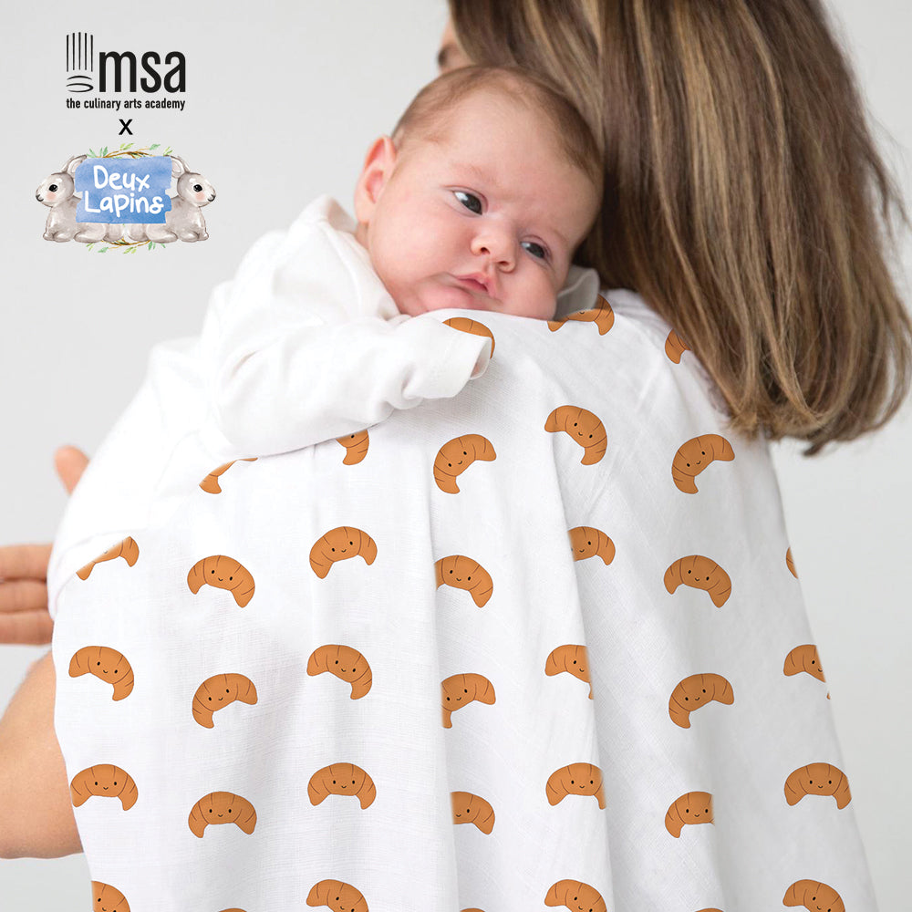 Muslin Swaddles | OEKO-TEX Certified | Deux Lapins UK | Le Croissant